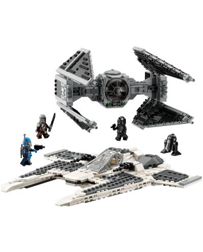 Конструктор LEGO Star Wars - Мандалорски изтребител срещу Тай прехващач (75348) - 2