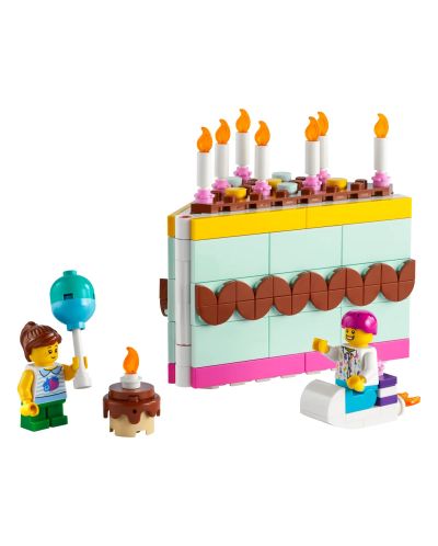 Конструктор LEGO Iconic - Торта за рожден ден (40641) - 3