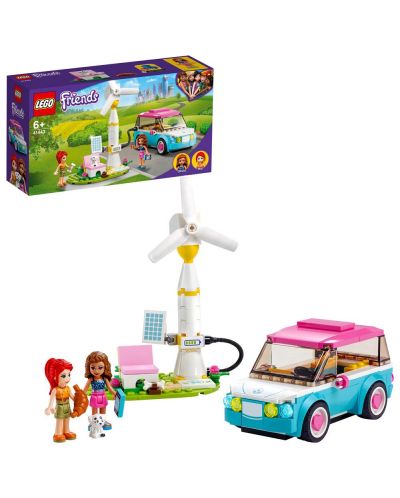 Конструктор LEGO Friends - Електрическа кола на Olivia (41443) - 2