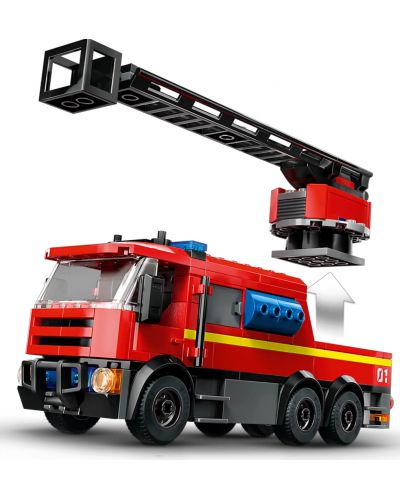 Конструктор LEGO City - Пожарна станция с пожарен камион (60414) - 5