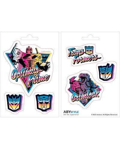 Комплект стикери ABYstyle Movies: Transformers - Vaporwave - 3