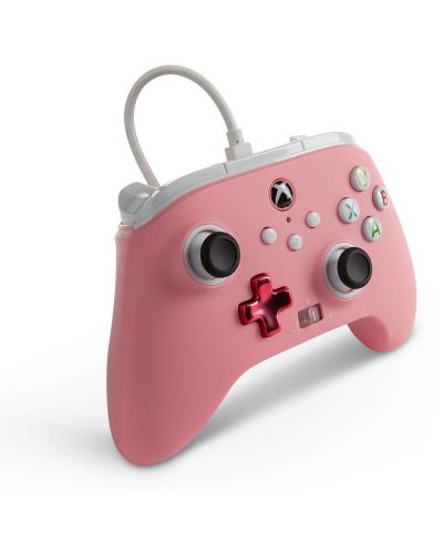 Контролер PowerA - Enhanced, за Xbox One/Series X/S, Pink Inline - 3