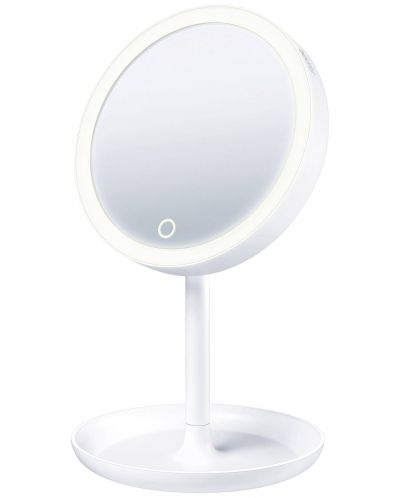 Козметично LED огледало Beurer - BS 45, 5x Zoom, бяло - 2