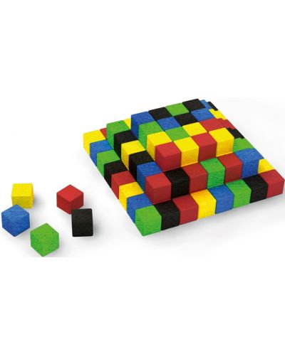 REDKA Дървени кубчета, 100 броя - 2