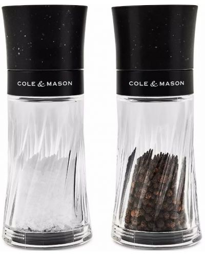 Комплект мелнички за сол и пипер Cole & Mason - Warwick, 15 cm, черни - 1