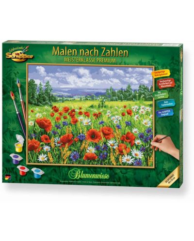 Комплект за рисуване по номера Schipper - Полски цветя - 1