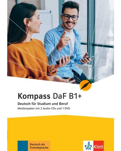 Kompass (DaF) B1+ Deutsch für Studium und Beruf Medienpaket: CDs + DVD / Немски език - ниво B1+: 2 CD + DVD - 1