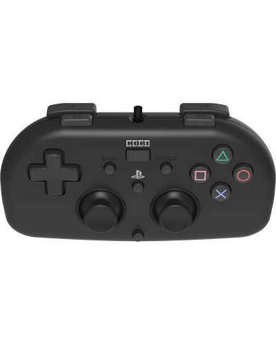 Контролер Hori - Wired Mini Gamepad, черен (PS4) - 3