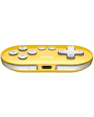 Безжичен контролер 8BitDo - Zero 2, жълт (Nintendo Switch/PC) - 4