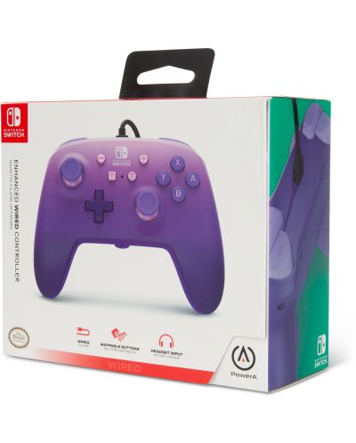 Контролер PowerA - Enhanced за Nintendo Switch, Lilac Fantasy - 6