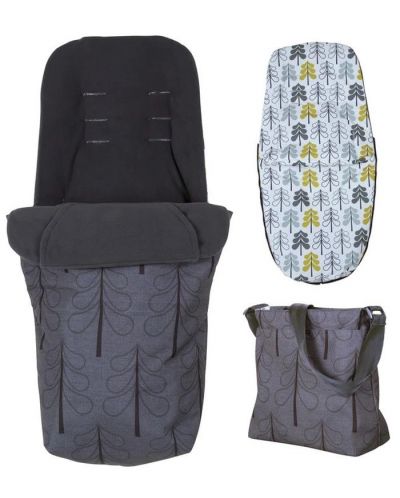 Комплект чувалче за крака и чанта за количка Cosatto - Fika Forest - 1