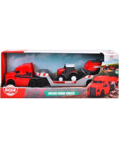 Kомплект Dickie Toys - Транспортен камион с трактор Massey Ferguson - 1
