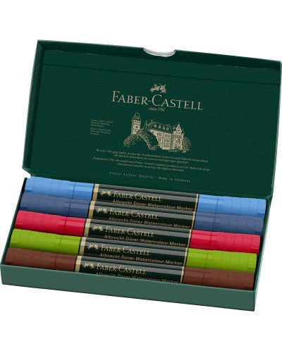 Акварелни маркери Faber-Castell Albrech Dürer - Urban Sketching, 5 цвята - 2