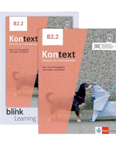 Kontext B2.2 Media Bundle BlinkLearning / Немски език - ниво B2.2: Учебник с тетрадка и код - 1