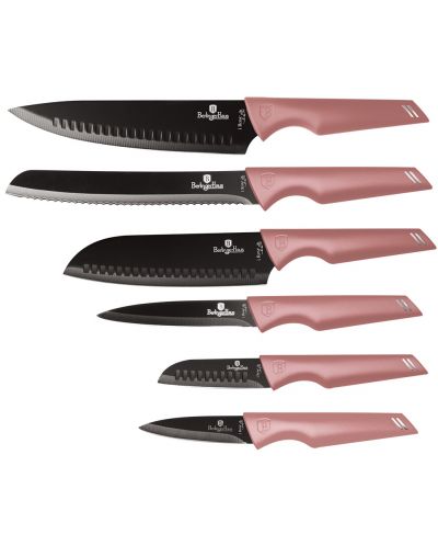 Комплект кухненски ножове Berlinger Haus - I-Rose Collection, 6 части - 1