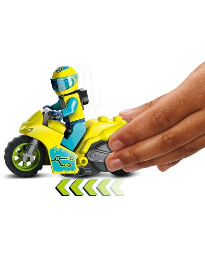 Конструктор LEGO City - Stuntz, Кибер каскадьорски мотоциклет (60358) - 4