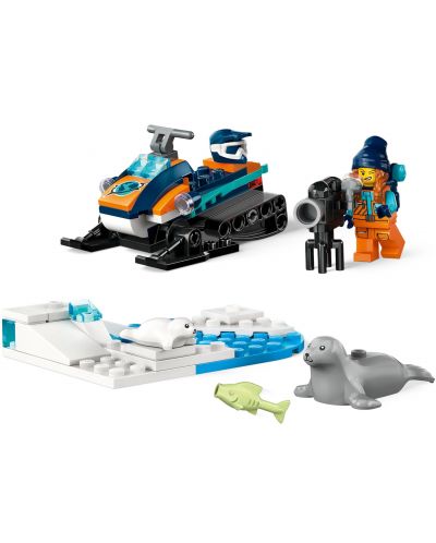 Конструктор LEGO City - Снегомобил, Арктически изследовател (60376) - 3
