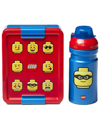 Комплект бутилка и кутия за храна Lego - Iconic Classic - 1