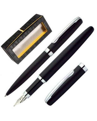 Комплект Online - Eleganza, писалка и химикалка, черен - 1