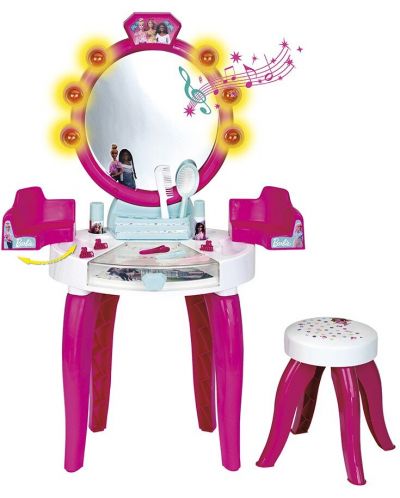 Комплект Klein Barbie - Студио за красотa, табуретка с аксесори, със звуци и светлини - 2