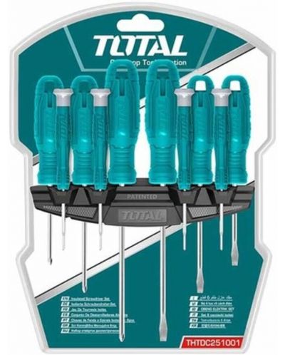 Комплект отвертки с държач TOTAL - SL, PH, 10 части - 2