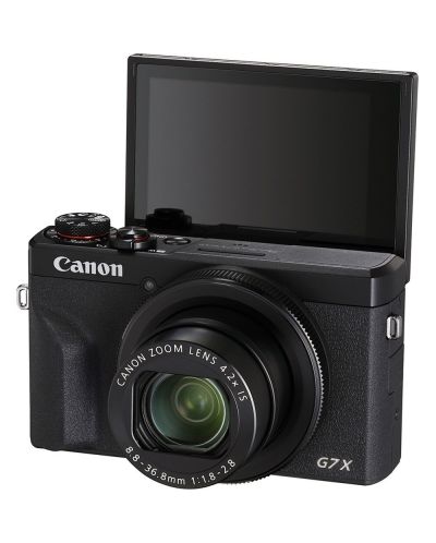 Компактен фотоапарат Canon - Powershot G7X III, Battery kit, черен - 5