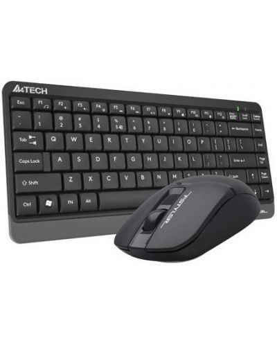 Комплект мишка и клавиатура A4tech - FG1112 Fstyler, безжичен, черен - 2