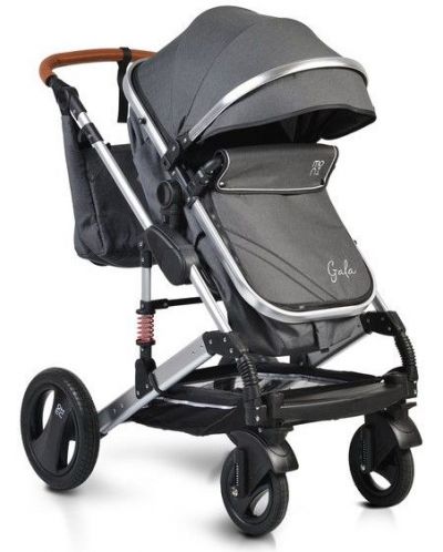 Комбинирана детска количка Moni - Gala, черна - 1