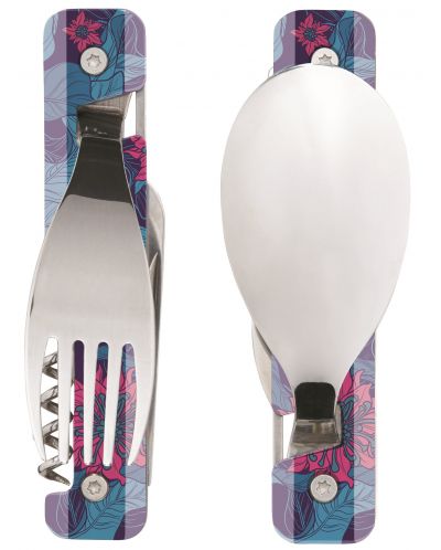 Комплект за хранене Akinod - Multifunction Cutlery 13H25, Hibiscus - 4