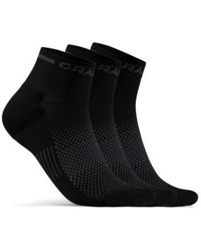 Комплект чорапи Craft - Core Dry Mid, 3 чифта , черни - 1