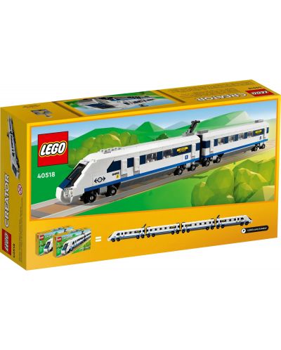 Конструктор LEGO Creator 3 в 1 - Високоскоростен влак (40518) - 2