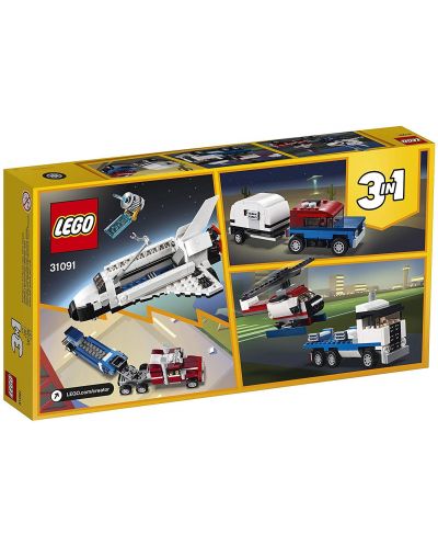 Конструктор LEGO Creator 3 в 1 - Транспортьор за совалки (31091) - 9