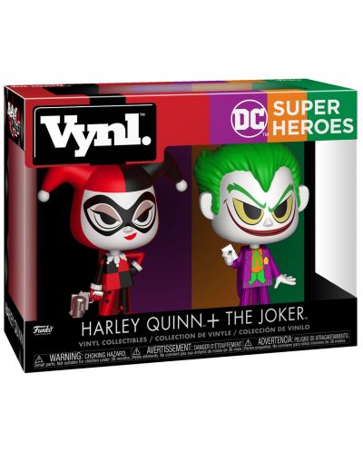 Комплект фигури Funko VYNL DC Comics: Harley Quinn - Harley Quinn & The Joker - 2