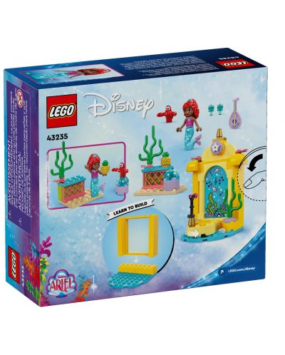 Конструктор LEGO Disney Princess - Ариел и музикалната сцена (43235) - 2