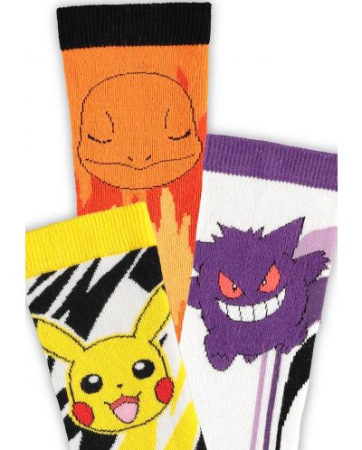 Комплект чорапи Difuzed Games: Pokemon - Crew, размер 43/46 - 2