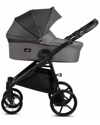 Комбинирана бебешка количка 3 в 1 Buba - Karina Light, Dark Grey - 3