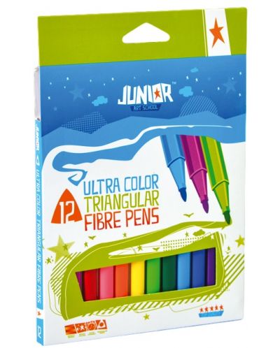 Комплект флумастери Junior - Ultra Color, 12 броя - 1