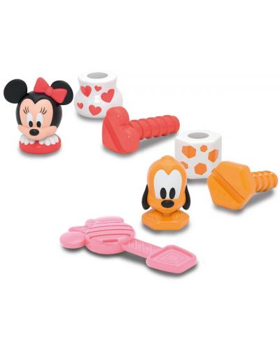 Комплект фигурки за сглобяване Clementoni Disney Baby - Мини Маус и Плуто - 3
