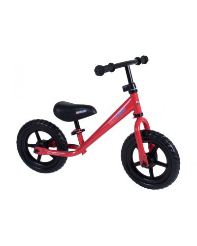 Колело за баланс Kiddimoto - Super Junior, червен металик - 1