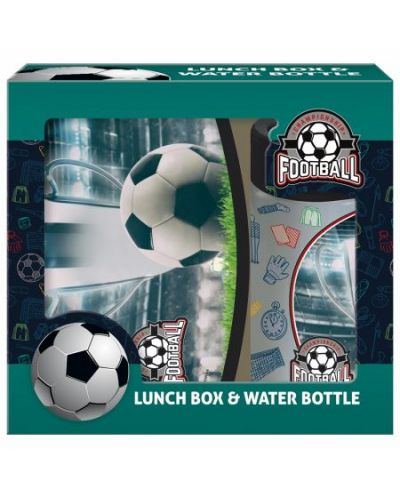 Комплект бутилка и кутия за храна Derform Football 18 - 1