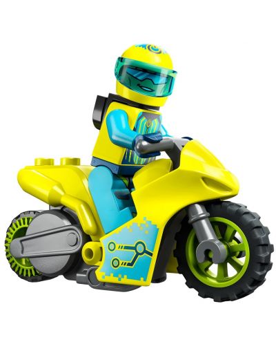 Конструктор LEGO City - Stuntz, Кибер каскадьорски мотоциклет (60358) - 3