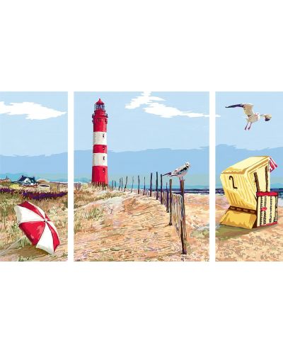 Комплект за рисуване по номера Ravensburger CreArt - До брега на морето - 2