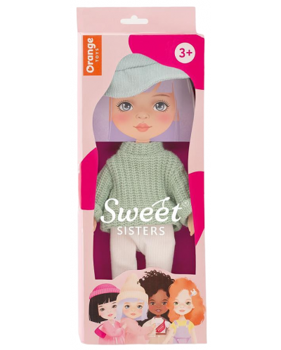 Комплект дрехи за кукла Orange Toys Sweet Sisters - Зелен пуловер - 1