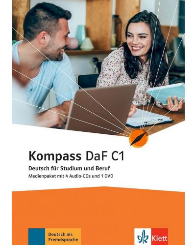 Kompass (DaF) C1 Medienpaket (4 Audio-CDs + DVD) - 1