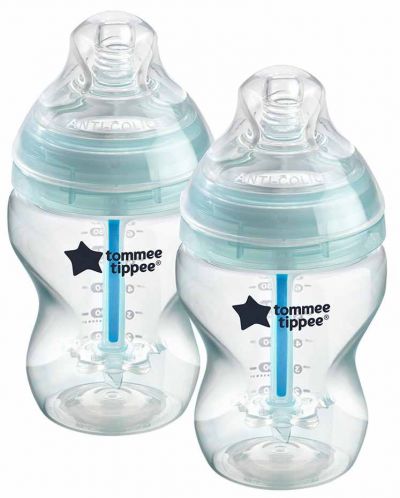 Комплект бебешки шишета Tommee Tippee Closer to Nature - Anti-Colic, 260 ml, 2 броя - 1