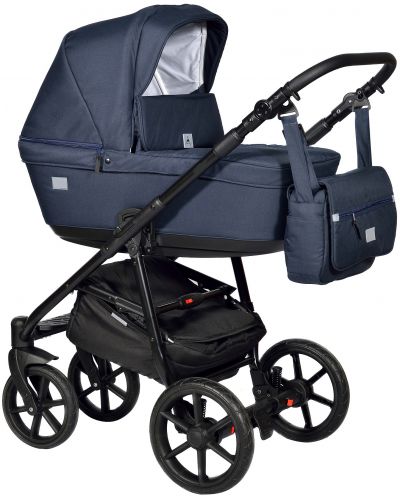 Комбинирана детска количка 3в1 Baby Giggle - Broco, тъмносиня - 1