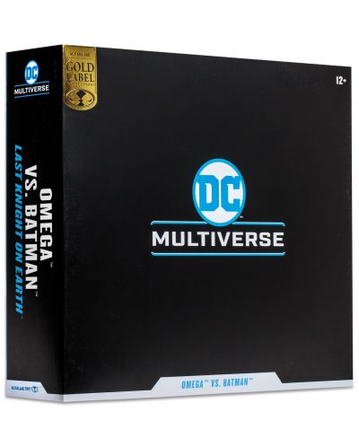Комплект екшън фигури McFarlane DC Comics: Multiverse - Omega vs Batman (Gold Label), 18 cm - 8