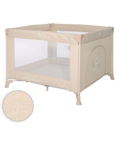 Кошара за спане и игра Lorelli - Sunny Playground, Fog Beige Star - 2