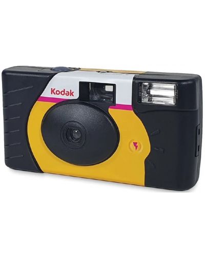 Компактен фотоапарат Kodak - Power Flash 27+12, жълт - 1