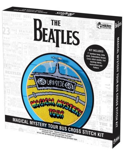 Комплект за бродиране Eaglemoss Music: The Beatles - Magical Mystery Tour Bus - 1